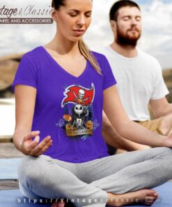 Tampa Bay Buccaneers Halloween V Neck TShirt