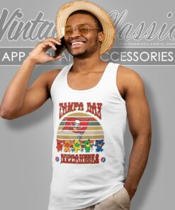 Tampa Bay Buccaneers Nfl Grateful Dancing Bears Retro Tank Top Racerback