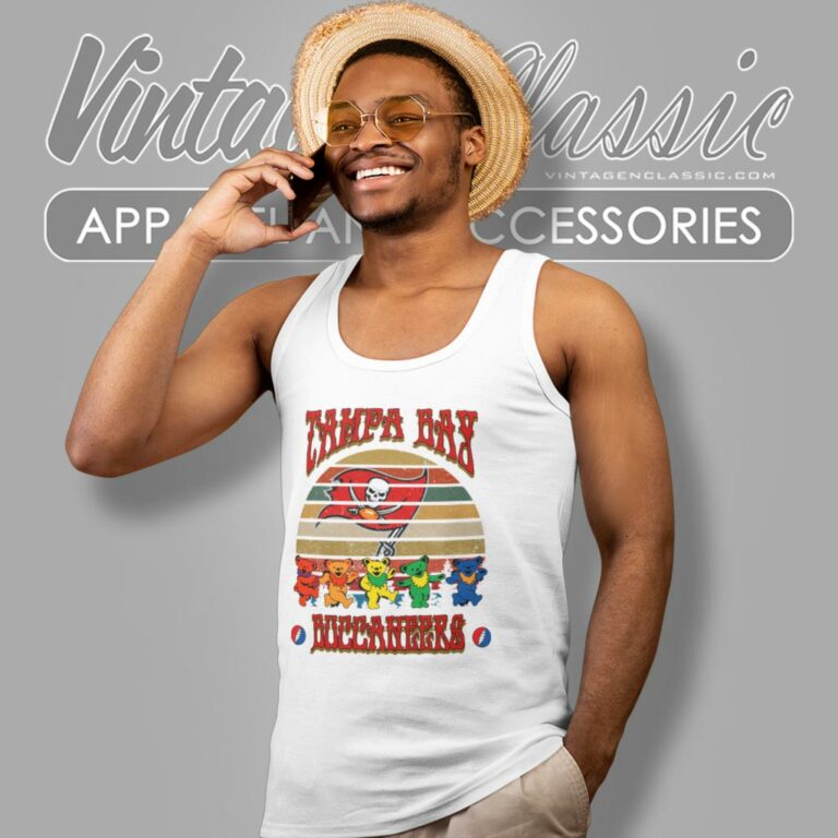 Tampa Bay Buccaneers Nfl Grateful Dancing Bears Retro Tank Top Racerback Tampa Bay Buccaneers Nfl Grateful Dancing Bears Retro Tank Top Racerback