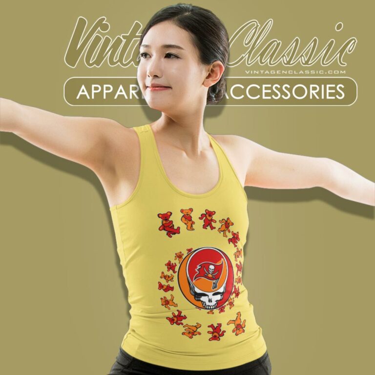 Tampa Bay Buccaneers Nfl Grateful Dancing Bears Tank Top Racerback 1 Tampa Bay Buccaneers Nfl Grateful Dancing Bears Tank Top Racerback 1