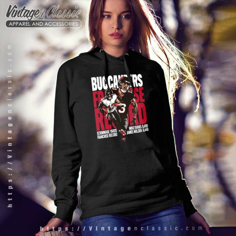 Tampa Bay Buccaneers Scrimmage Yards Franchise Record Hoodie Tampa Bay Buccaneers Scrimmage Yards Franchise Record Hoodie