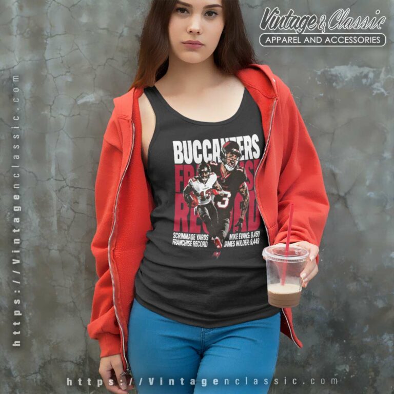 Tampa Bay Buccaneers Scrimmage Yards Franchise Record Tank Top Racerback Tampa Bay Buccaneers Scrimmage Yards Franchise Record Tank Top Racerback