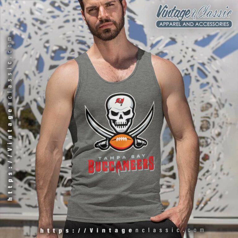 Tampa Bay Buccaneers Skull Tank Top Racerback Tampa Bay Buccaneers Skull Tank Top Racerback