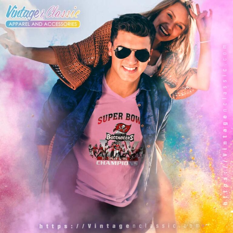 Tampa Bay Buccaneers Super Bowl Champions 2021 V Neck TShirt Tampa Bay Buccaneers Super Bowl Champions 2021 V Neck TShirt