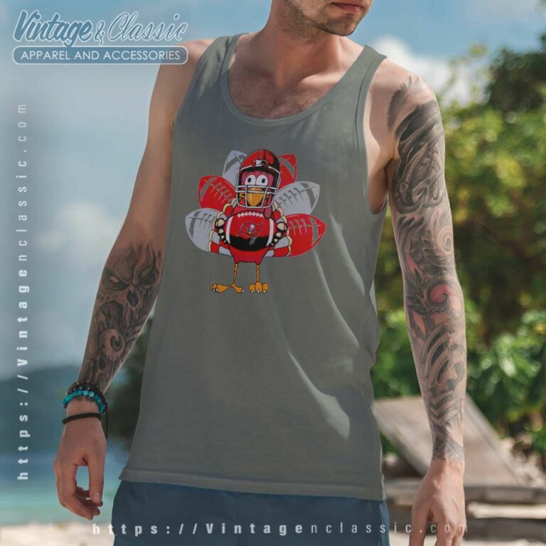 Tampa Bay Buccaneers Turkey Thanksgiving Tank Top Racerback Tampa Bay Buccaneers Turkey Thanksgiving Tank Top Racerback