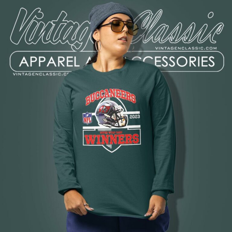 Tampa Bay Buccaneers Winners Champions 2023 Super Wild Card Nfl Divisional Helmet Long Sleeve Tee Tampa Bay Buccaneers Winners Champions 2023 Super Wild Card Nfl Divisional Helmet Long Sleeve Tee