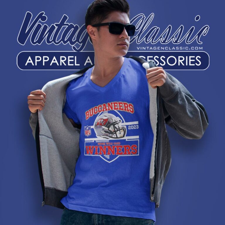 Tampa Bay Buccaneers Winners Champions 2023 Super Wild Card Nfl Divisional Helmet V Neck TShirt Tampa Bay Buccaneers Winners Champions 2023 Super Wild Card Nfl Divisional Helmet V Neck TShirt