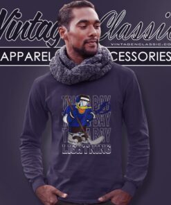 Tampa Bay Lightning Donald Duck Hockey Shirt 1 Tampa Bay Lightning Donald Duck Hockey Shirt Long Sleeve Tee