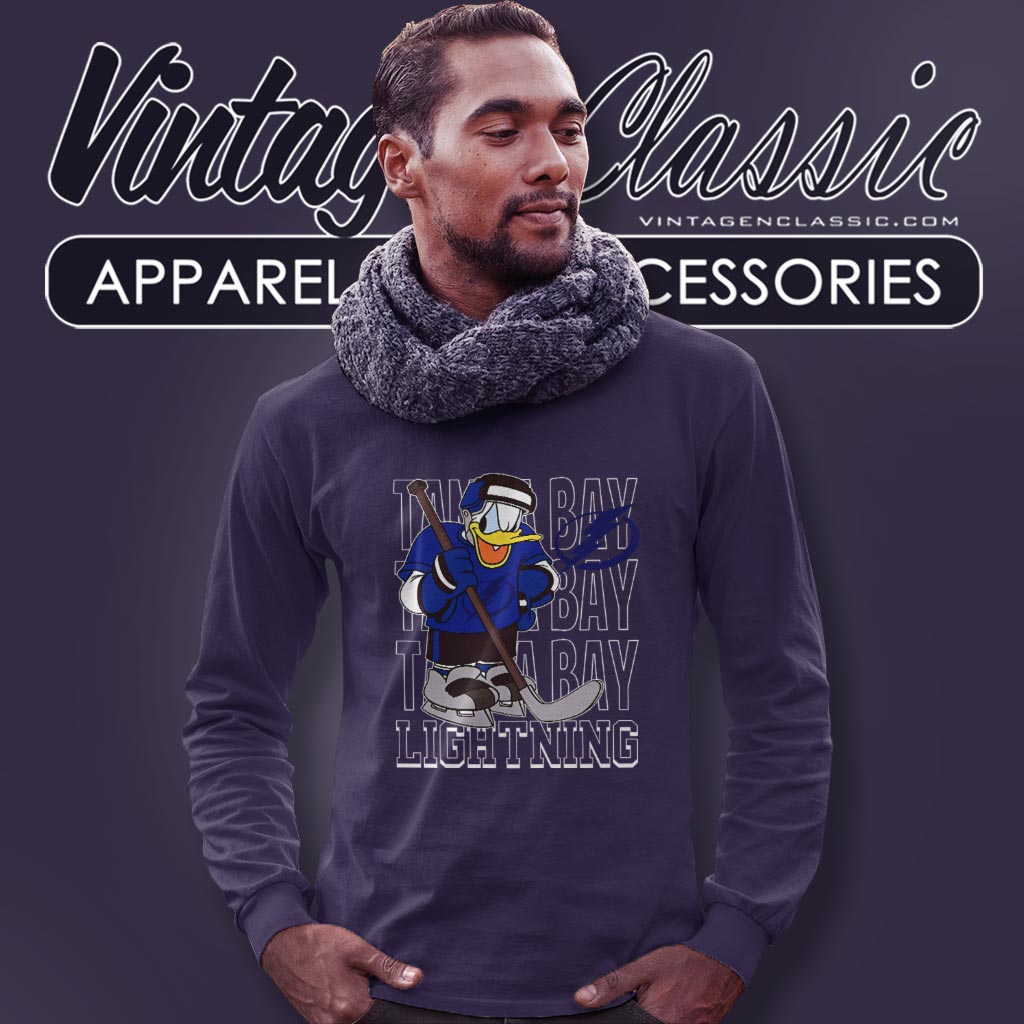 Tampa Bay Lightning Donald Duck Hockey Shirt Tampa Bay Lightning Donald Duck Hockey Shirt