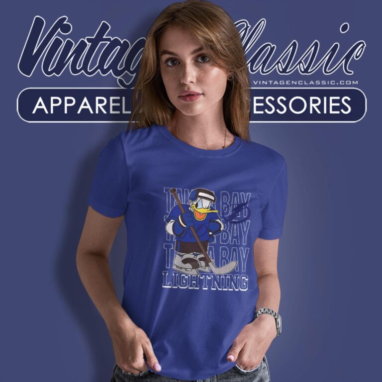 Tampa Bay Lightning Donald Duck Hockey Shirt Women T shirt Tampa Bay Lightning Donald Duck Hockey Shirt Women T shirt