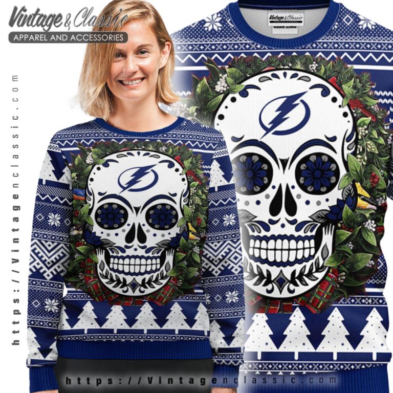Tampa Bay Lightning Skull Ugly Christmas Sweater Ugly Sweater shirt Tampa Bay Lightning Skull Ugly Christmas Sweater Ugly Sweater shirt