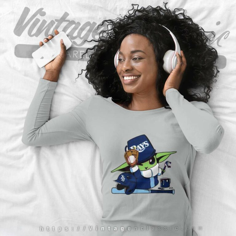 Tampa Bay Rays Baby Yoda Mlb Team Long Sleeve Tee Tampa Bay Rays Baby Yoda Mlb Team Long Sleeve Tee