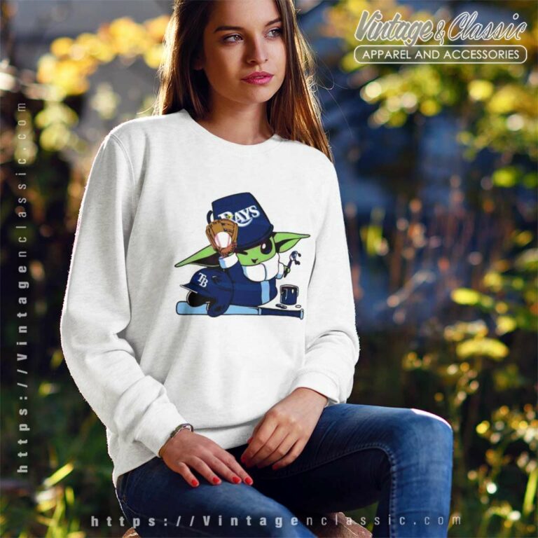 Tampa Bay Rays Baby Yoda Mlb Team Sweatshirt Tampa Bay Rays Baby Yoda Mlb Team Sweatshirt