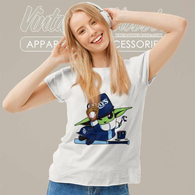Tampa Bay Rays Baby Yoda Mlb Team Women TShirt Tampa Bay Rays Baby Yoda Mlb Team Women TShirt