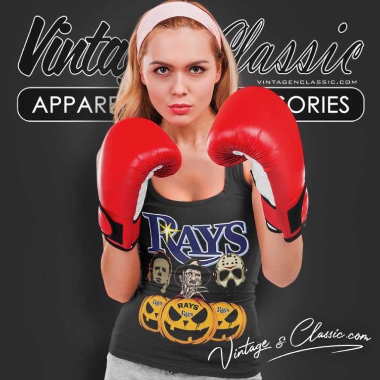 Tampa Bay Rays Freddy Krueger Michael Myers Jason Voorhees Pumpkin Halloween Tank Top Racerback Tampa Bay Rays Freddy Krueger Michael Myers Jason Voorhees Pumpkin Halloween Tank Top Racerback