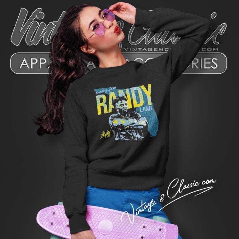 Tampa Bay Rays Greetings From Randy Land Signature Sweatshirt Tampa Bay Rays Greetings From Randy Land Signature Sweatshirt
