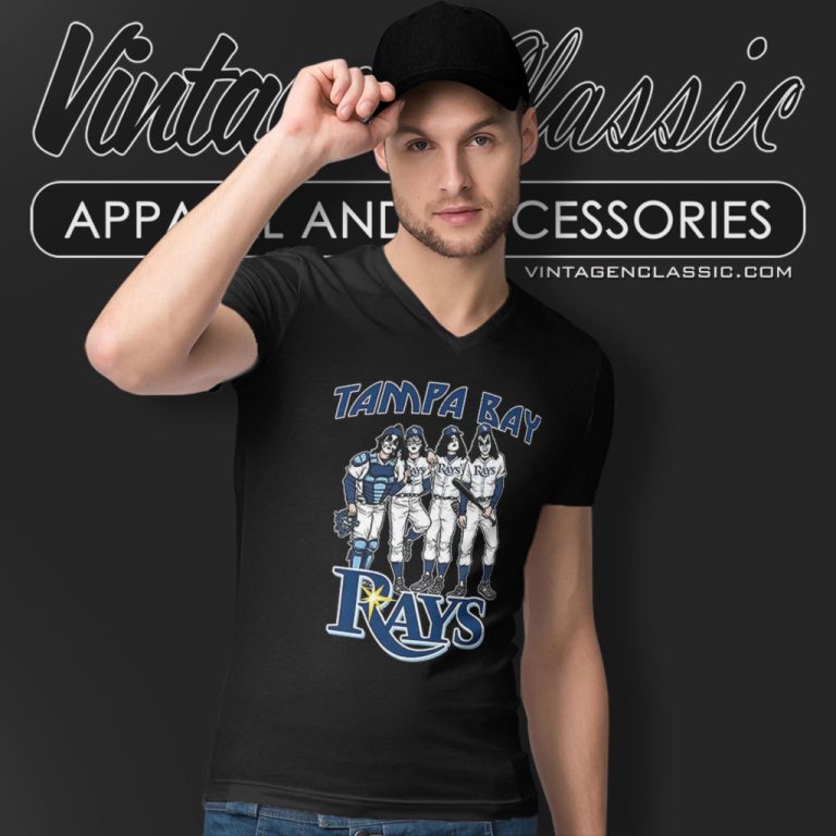 Tampa Bay Rays Kiss Band V Neck TShirt Tampa Bay Rays Kiss Band V Neck TShirt