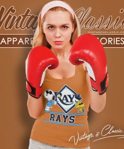 Tampa Bay Rays Snoopy And Woodstock Tank Top Racerback