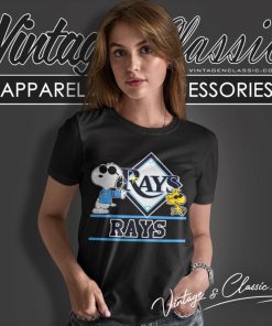 Tampa Bay Rays Snoopy And Woodstock Women T Shirt
