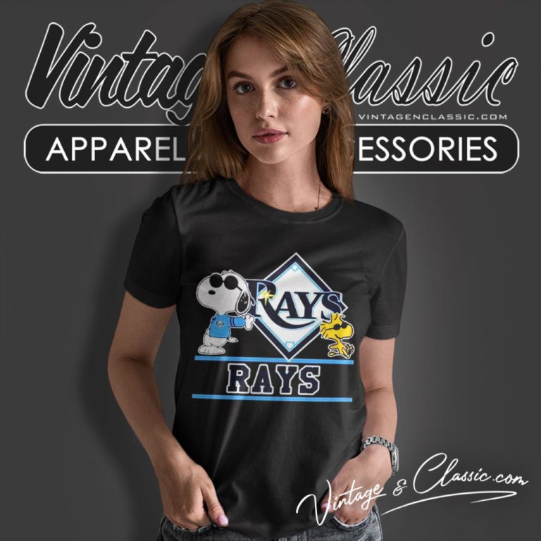 Tampa Bay Rays Snoopy And Woodstock Women T Shirt Tampa Bay Rays Snoopy And Woodstock Women T Shirt