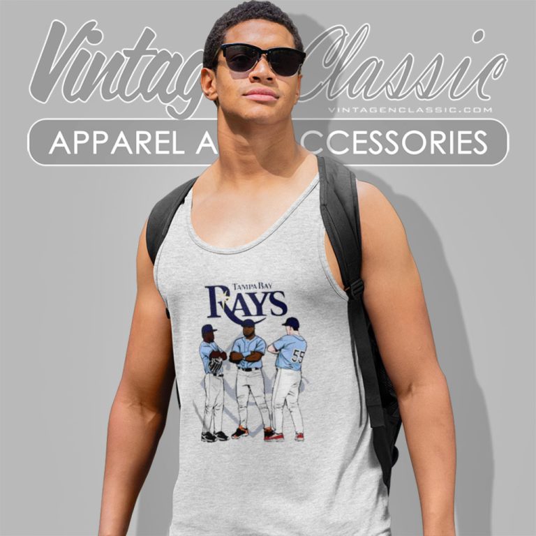 Tampa Bay Rays Time Three Tank Top Racerback Tampa Bay Rays Time Three Tank Top Racerback