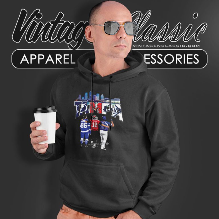 Tampa Sports Team Tampa Bay Rays Tampa Bay Lightning Tampa Bay Buccaneers Hoodie Tampa Sports Team Tampa Bay Rays Tampa Bay Lightning Tampa Bay Buccaneers Hoodie
