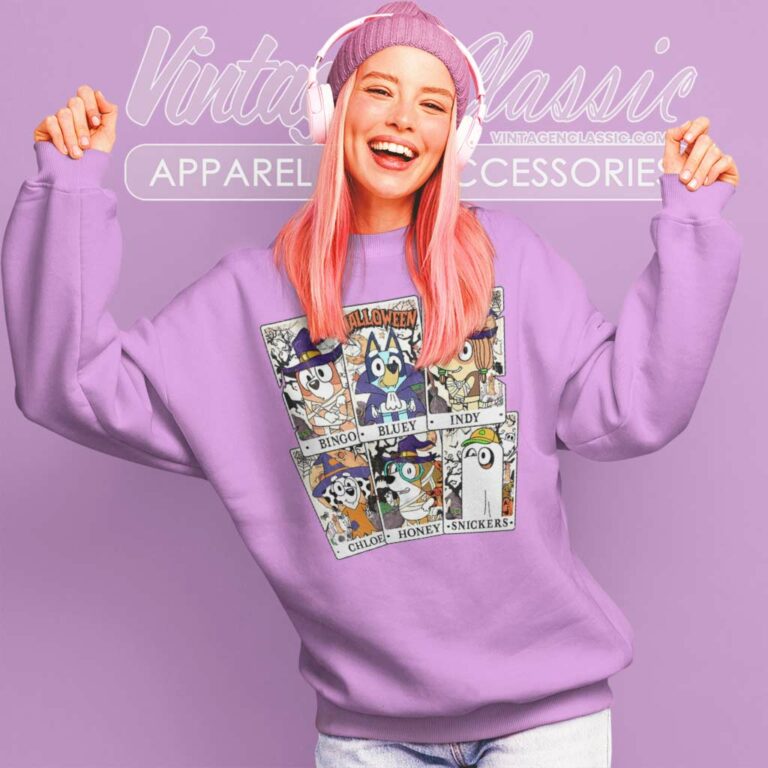 Tarot Bluey Friends Halloween Shirt Bluey Halloween Sweatshirt Tarot Bluey Friends Halloween Shirt Bluey Halloween Sweatshirt