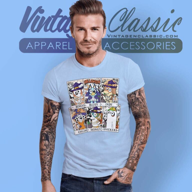 Tarot Bluey Friends Halloween Shirt Bluey Halloween T Shirt Tarot Bluey Friends Halloween Shirt Bluey Halloween T Shirt