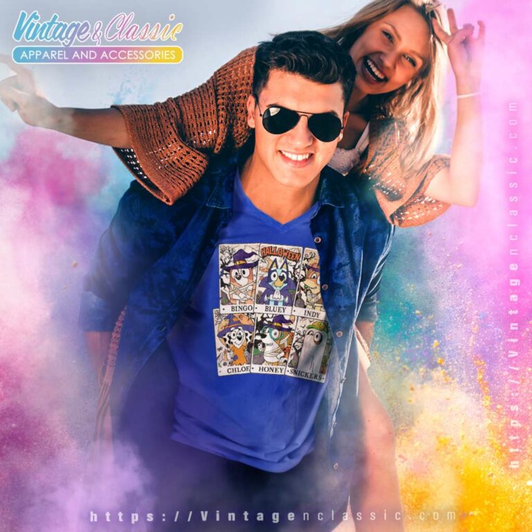 Tarot Bluey Friends Halloween Shirt Bluey Halloween V Neck TShirt Tarot Bluey Friends Halloween Shirt Bluey Halloween V Neck TShirt