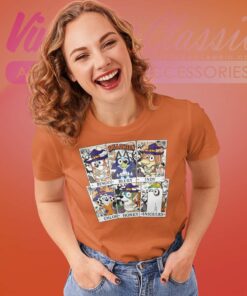 Tarot Bluey Friends Halloween Shirt Bluey Halloween Women TShirt