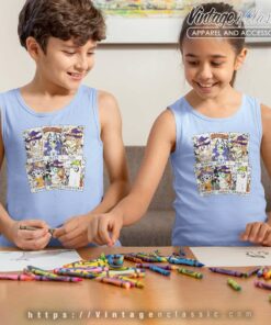 Tarot Bluey Friends Halloween Shirt Bluey Halloween kids Tanktop