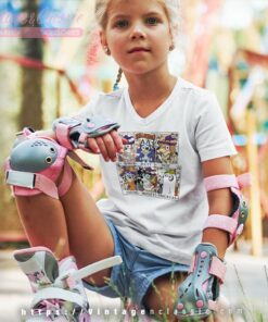 Tarot Bluey Friends Halloween Shirt Bluey Halloween kids Vneck