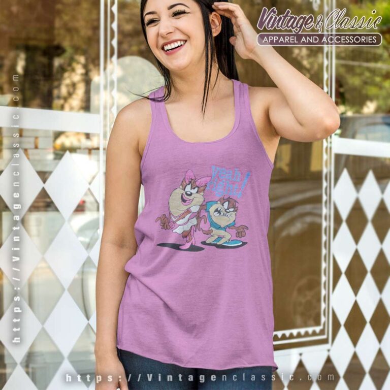 Tasmanian Devil Lady Taz Yeah Right Tank Top Racerback Tasmanian Devil Lady Taz Yeah Right Tank Top Racerback