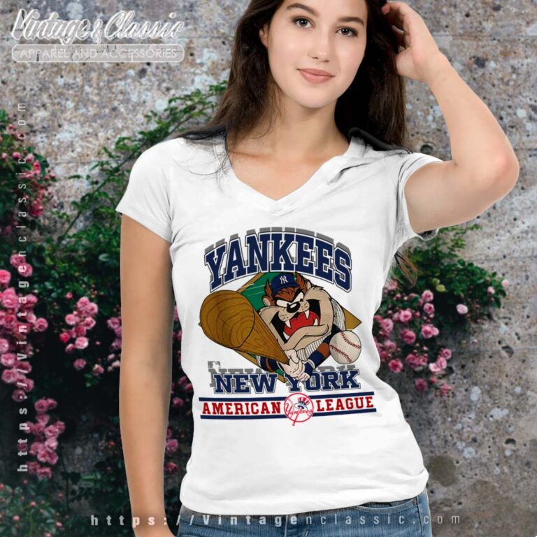 Tasmanian Devil New York Yankees V Neck Tasmanian Devil New York Yankees V Neck