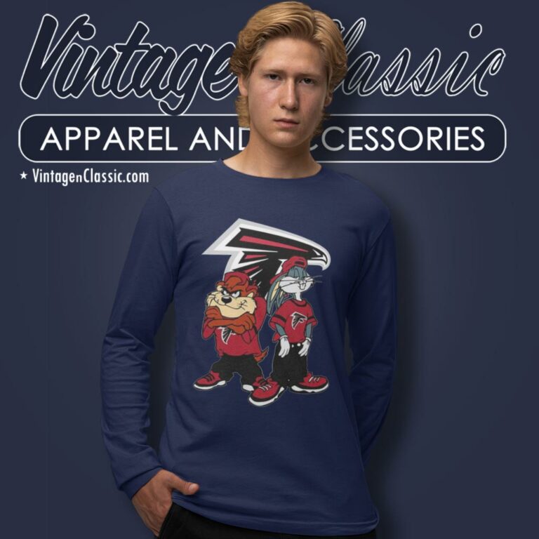 Taz And Bugs Atlanta Falcons Long Sleeve Tee Taz And Bugs Atlanta Falcons Long Sleeve Tee