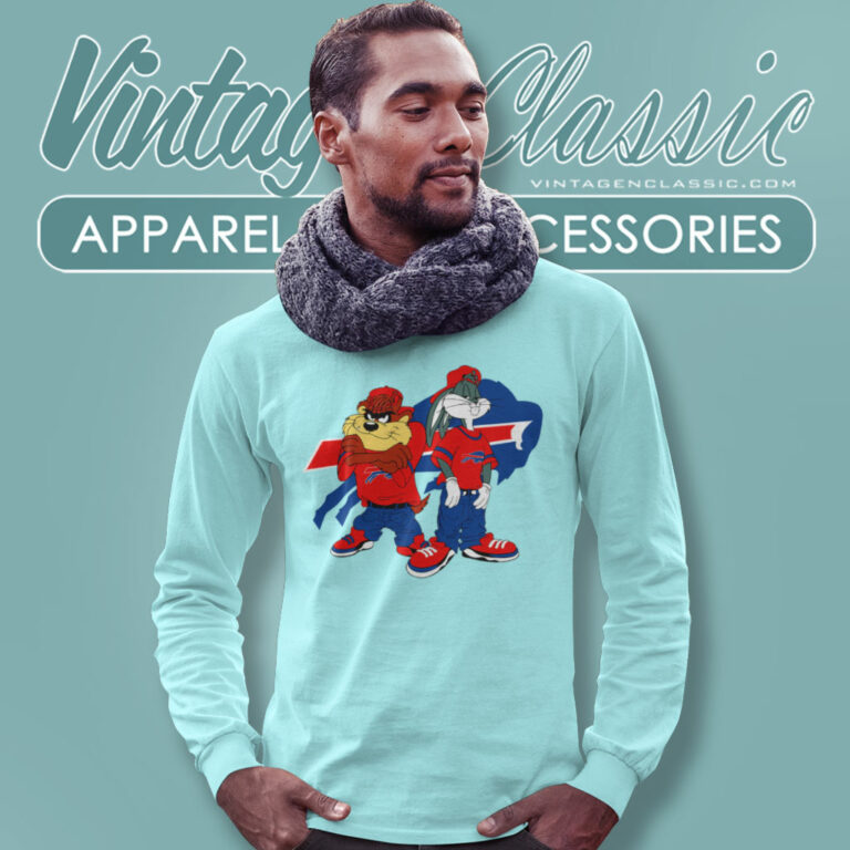 Taz And Bugs Kriss Kross Buffalo Bills Long Sleeve Tee 1 Taz And Bugs Kriss Kross Buffalo Bills Long Sleeve Tee 1