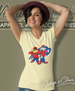 Taz And Bugs Kriss Kross Buffalo Bills V Neck TShirt 1