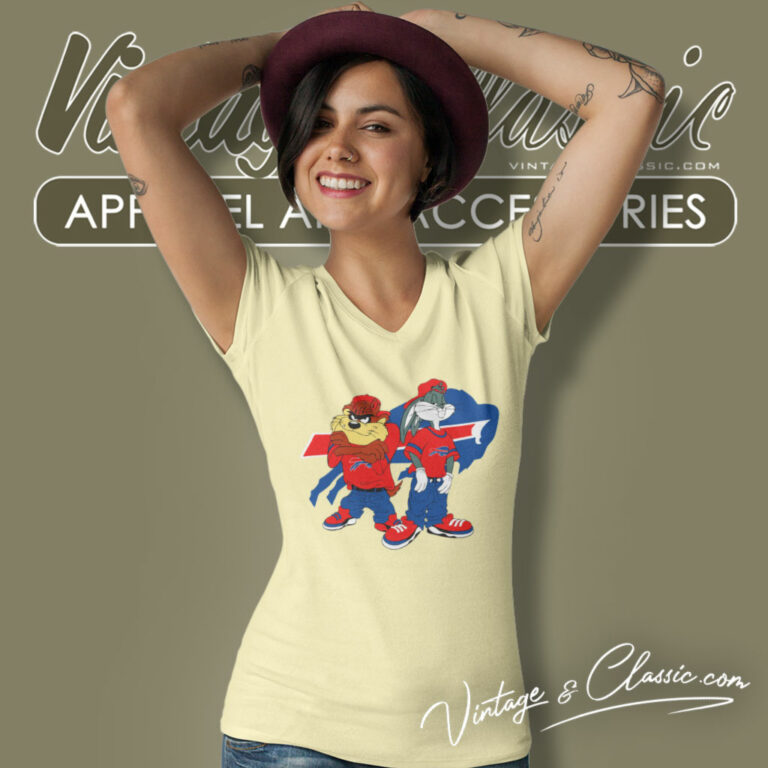 Taz And Bugs Kriss Kross Buffalo Bills V Neck TShirt 1 Taz And Bugs Kriss Kross Buffalo Bills V Neck TShirt 1