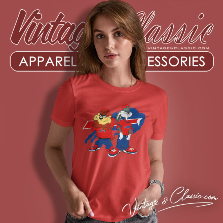 Taz And Bugs Kriss Kross Buffalo Bills Women T Shirt 1 Taz And Bugs Kriss Kross Buffalo Bills Women T Shirt 1