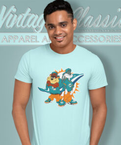 Taz And Bugs Kriss Kross Miami Dolphins T Shirt