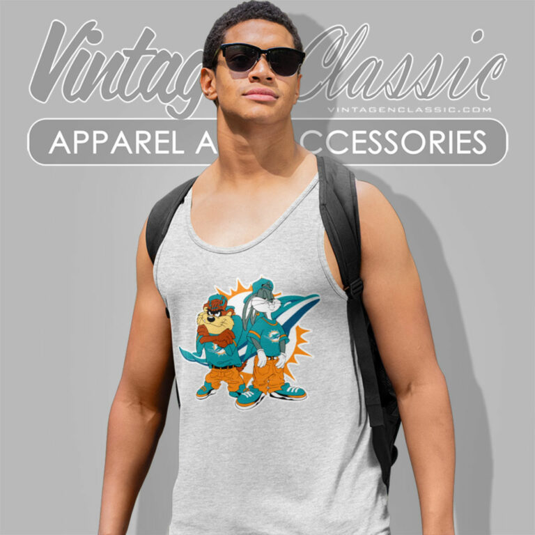 Taz And Bugs Kriss Kross Miami Dolphins Tank Top Racerback Taz And Bugs Kriss Kross Miami Dolphins Tank Top Racerback