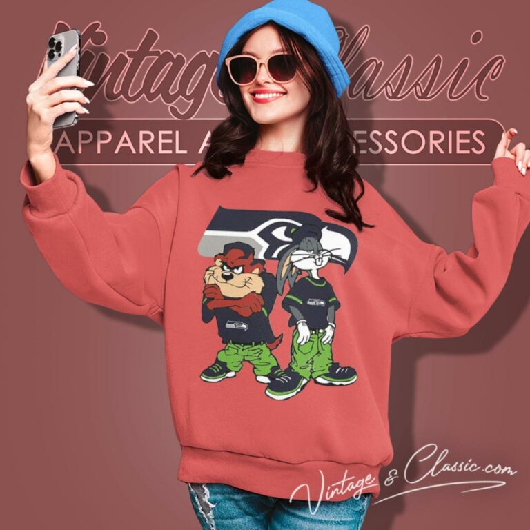Taz And Bugs Seattle Seahawks Sweatshirt Taz And Bugs Seattle Seahawks Sweatshirt