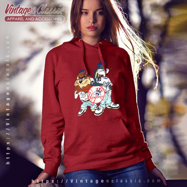 Taz Bugs Bunny New York Yankees Hoodie Taz Bugs Bunny New York Yankees Hoodie