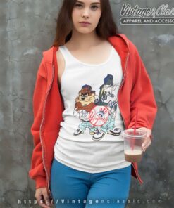 Taz Bugs Bunny New York Yankees Tank Top Racerback