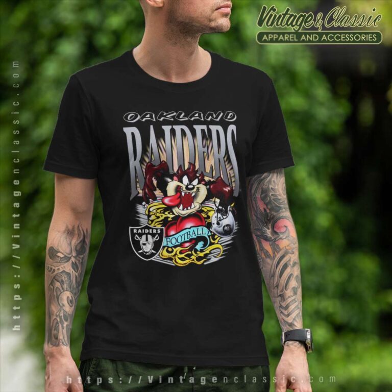 Taz Devil Football Oakland Raiders T Shirt Taz Devil Football Oakland Raiders T Shirt