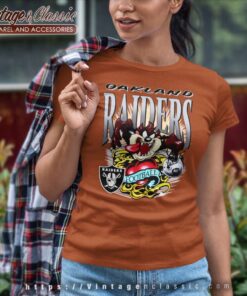 Taz Devil Football Oakland Raiders Women TShirt