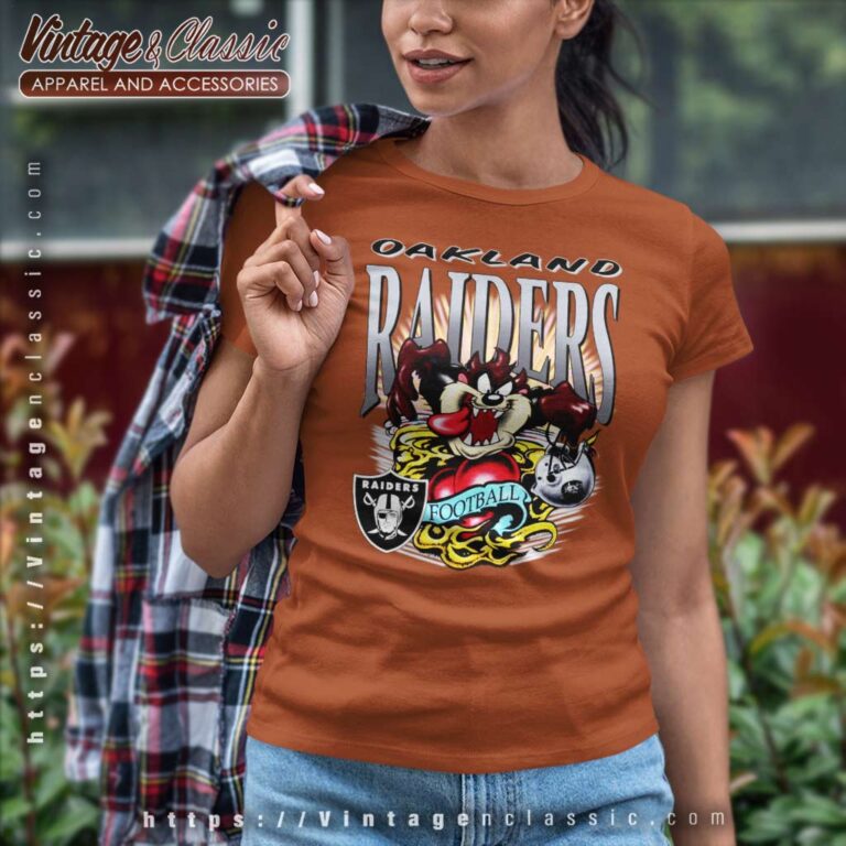 Taz Devil Football Oakland Raiders Women TShirt Taz Devil Football Oakland Raiders Women TShirt