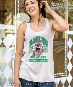 Taz Devil Philadelphia Eagles Tank Top Racerback