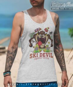 Taz Looney Tunes Ski Devil Tank Top Racerback