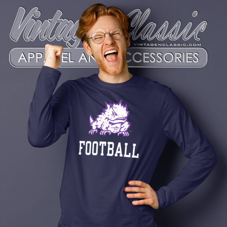 Tcu Horned Frogs Football Long Sleeve Tee Tcu Horned Frogs Football Long Sleeve Tee